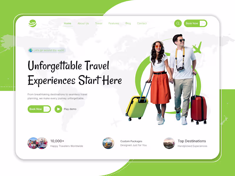 Cover image for ✈️🌍 Turn Journeys into Bookings – Travel Agency Website Des...