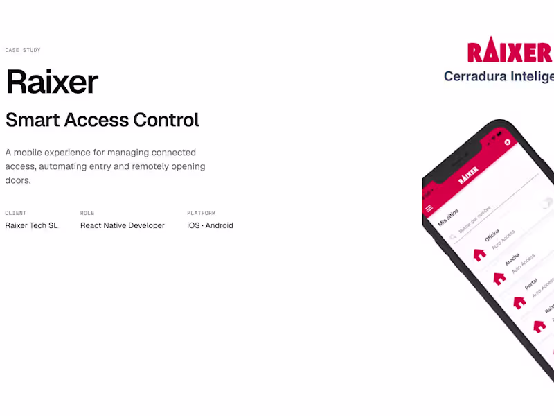 Cover image for Raixer: Cerradura Inteligente