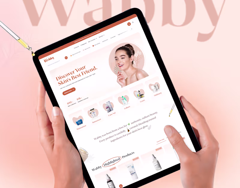 Cover image for Skincare E-Commerce Website Design - UI/UX
