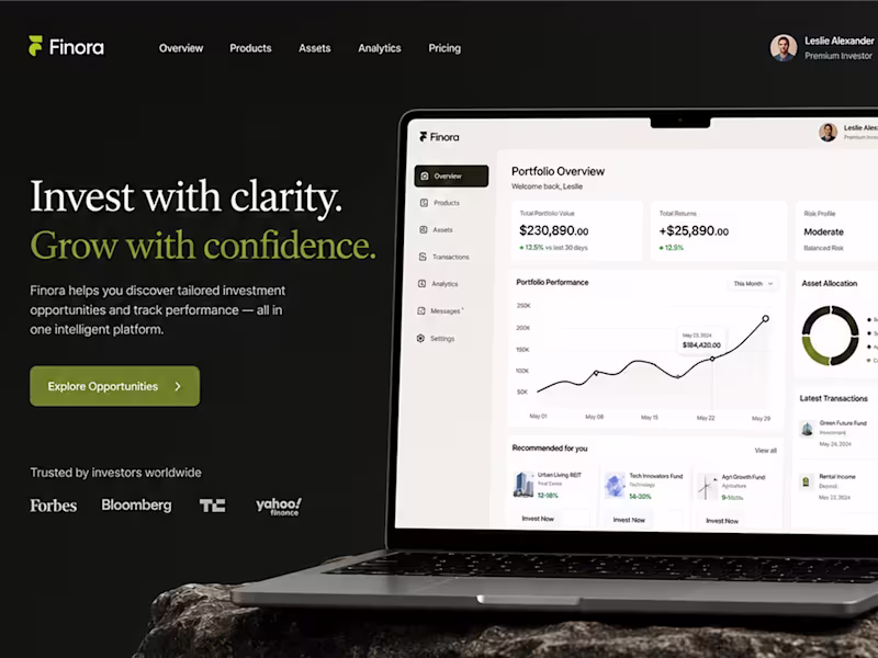 Cover image for Finora — AI-Powered Investment Platform