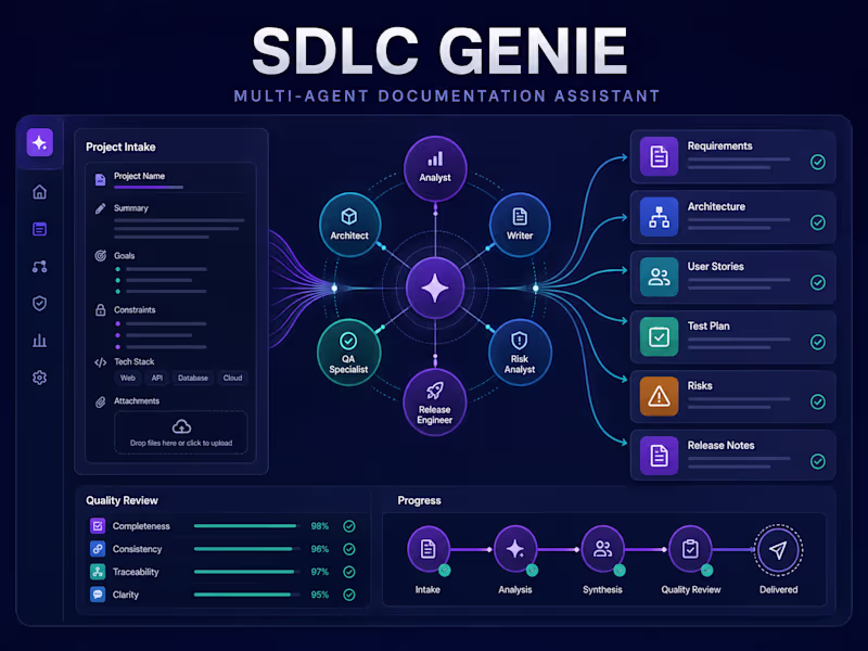 Cover image for SDLC Genie – Multi-Agent Documentation