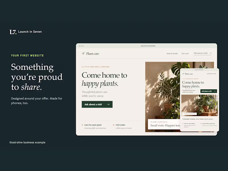 Cover image for Business Idea to First Launch — Landing Page & Inquiry Form