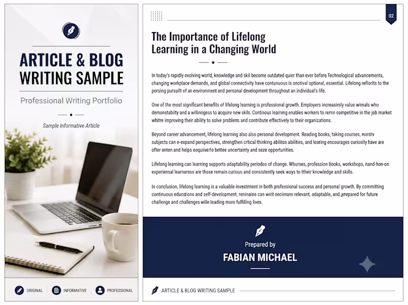 Cover image for A comprehensive, professionally styled writing