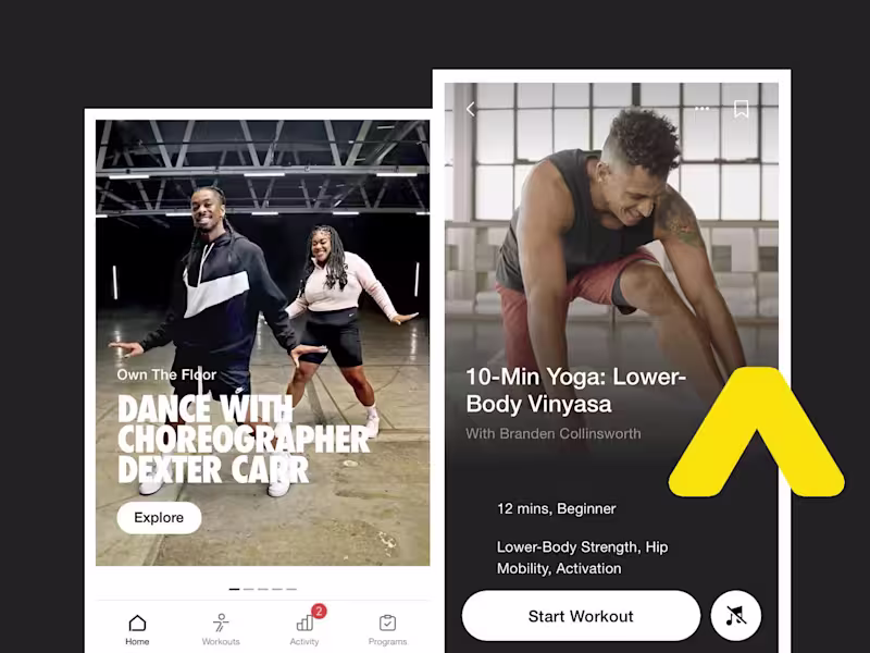 Cover image for A fitness and workout app