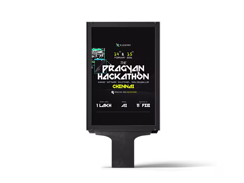 Cover image for Pragyan AI Hackathon | Poster Design