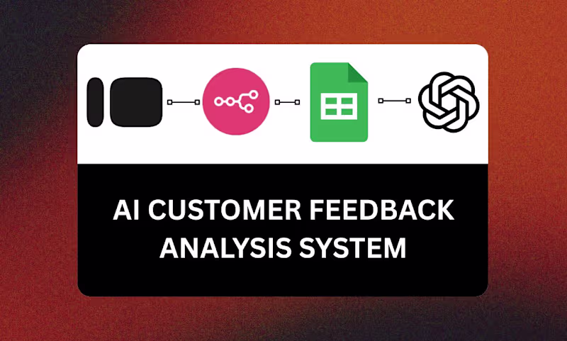 Cover image for AI Customer Feedback Analysis System