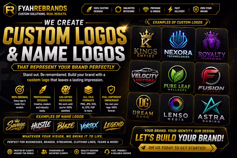 Cover image for Logo, Name Logo & Brand Mark Design