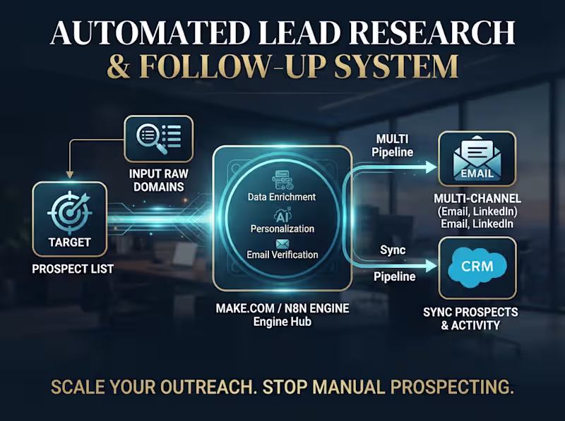 Cover image for Automated Lead Research & Follow-Up System