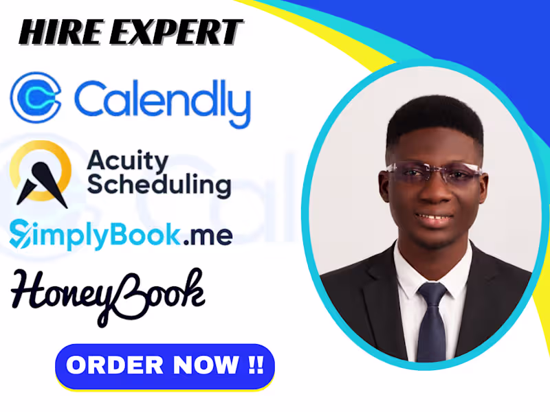 Cover image for Acquiting scheduling, Calendly, Simplybookme, Honeybook Booking 
