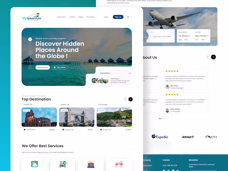 Cover image for Landing Page Design and Development