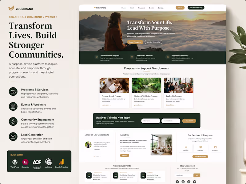 Cover image for Hosted website design for a