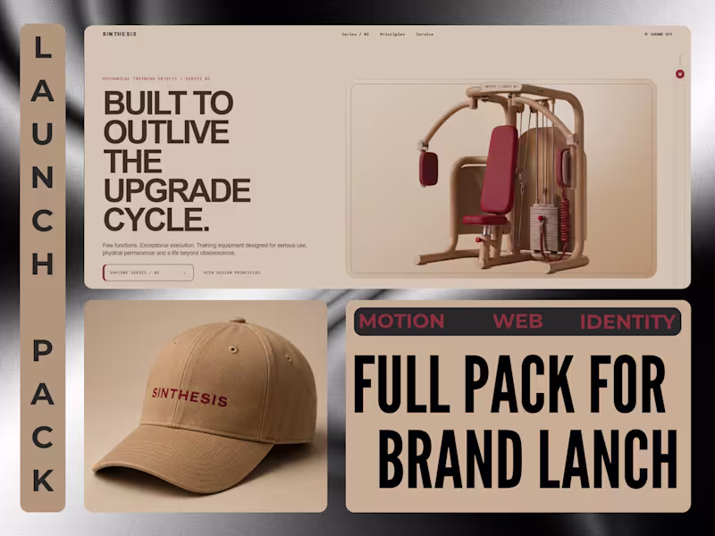Cover image for Brand Launch Package Identity, Website & Motion