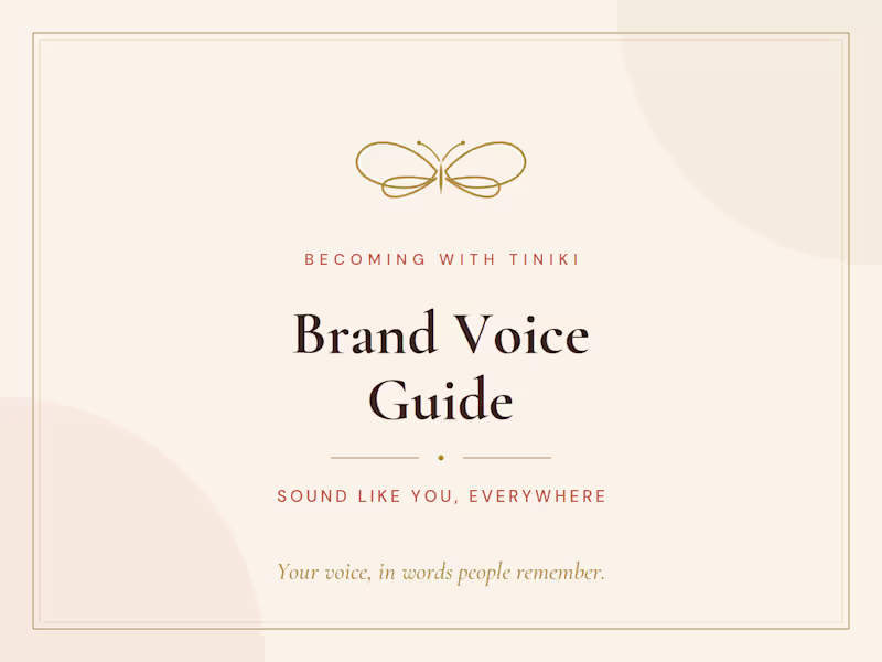 Cover image for  Brand Voice Guide
