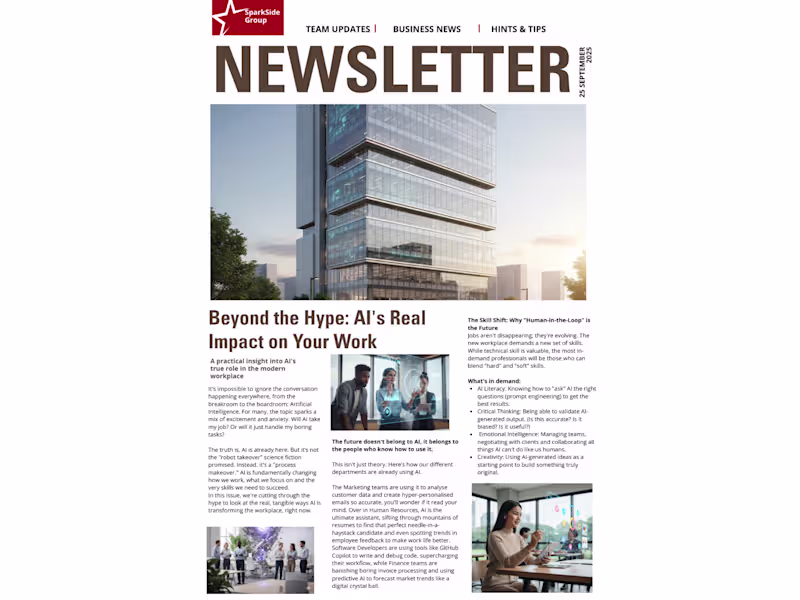 Cover image for The client brief: Make our AI newsletter a "short, fun read....