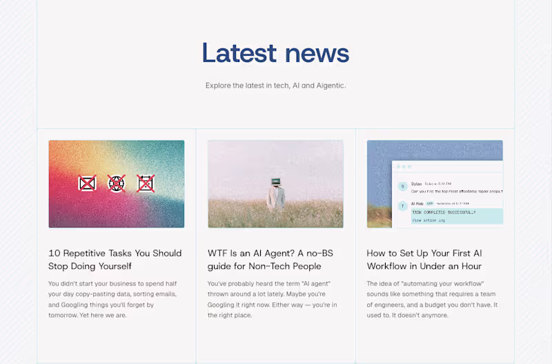 Cover image for Blog section