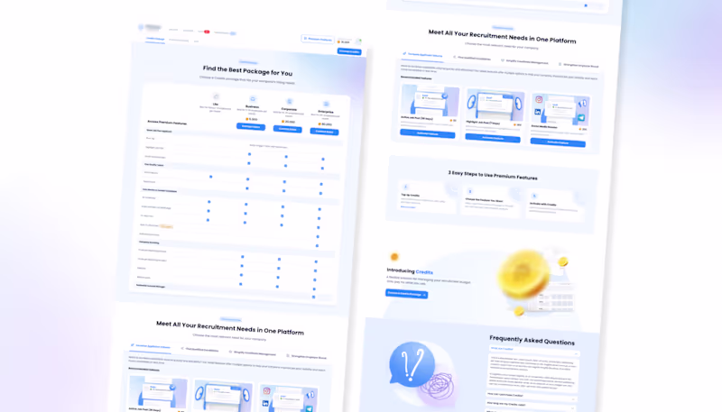 Cover image for Recruitment Platform Feature Landing Page