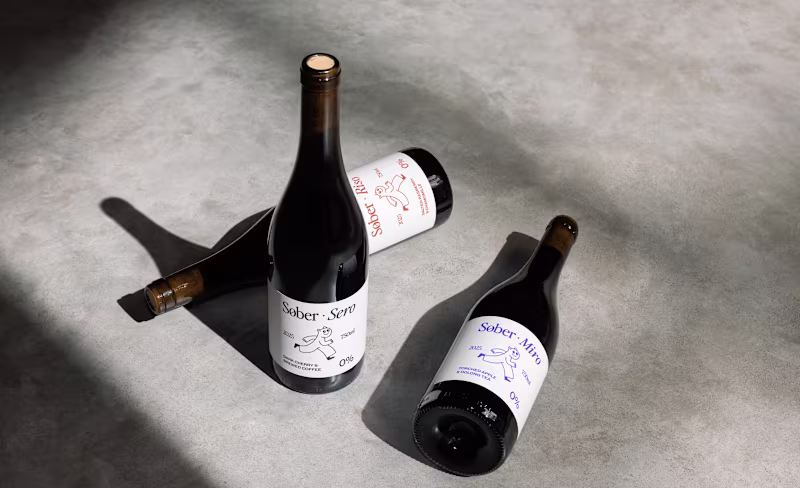 Cover image for Sober Non-Alcoholic Wine Brand Identity
