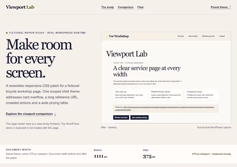 Cover image for WordPress & Responsive Layout Fixes