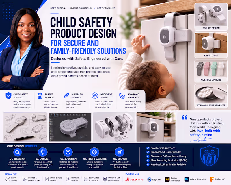 Cover image for Child Safety Product Design for Family Friendly Solutions Expert