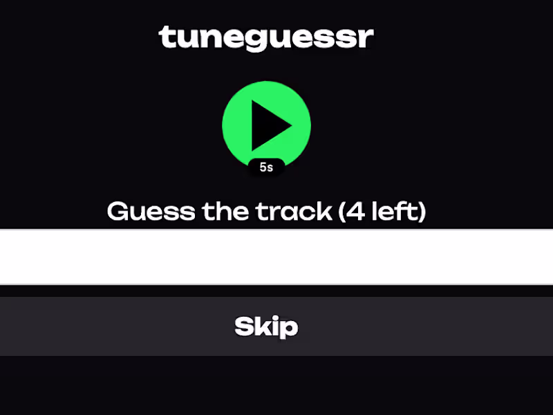 Cover image for Song guessing game