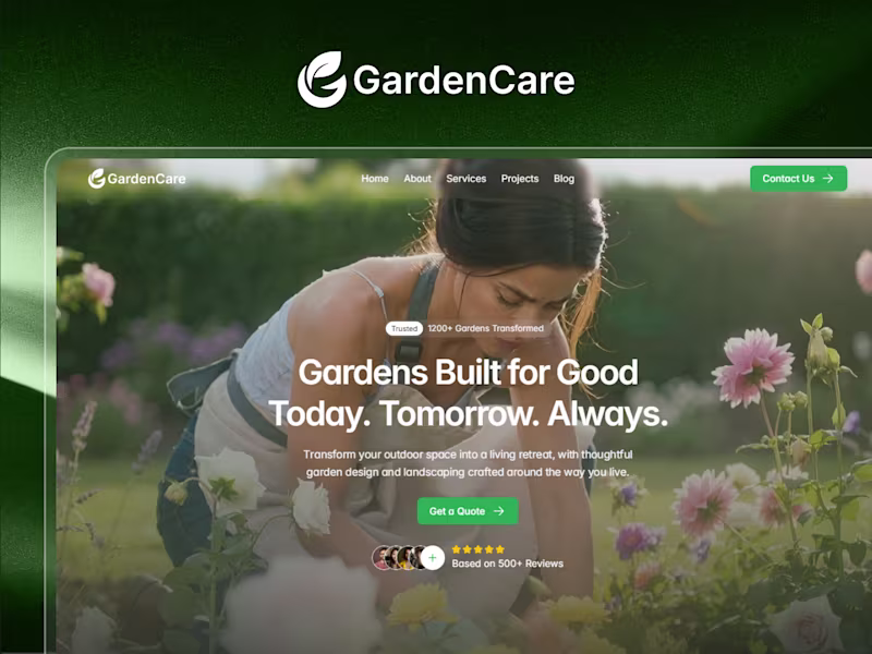 Cover image for GardenCare Framer Website Development