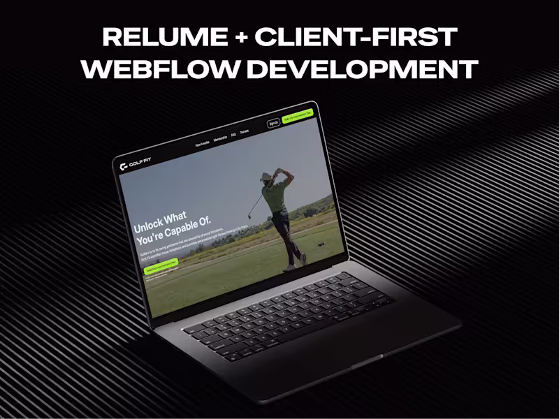 Cover image for Relume + Client-First Webflow Development