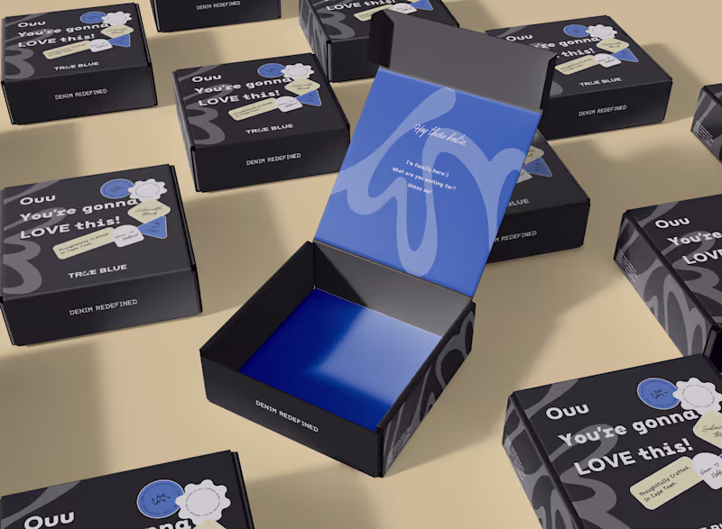 Cover image for True Blue - Brand Identity + Packaging and Social