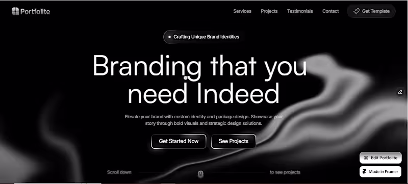 Cover image for Portfolio in Framer : https://tiny-project-592519.framer.app/