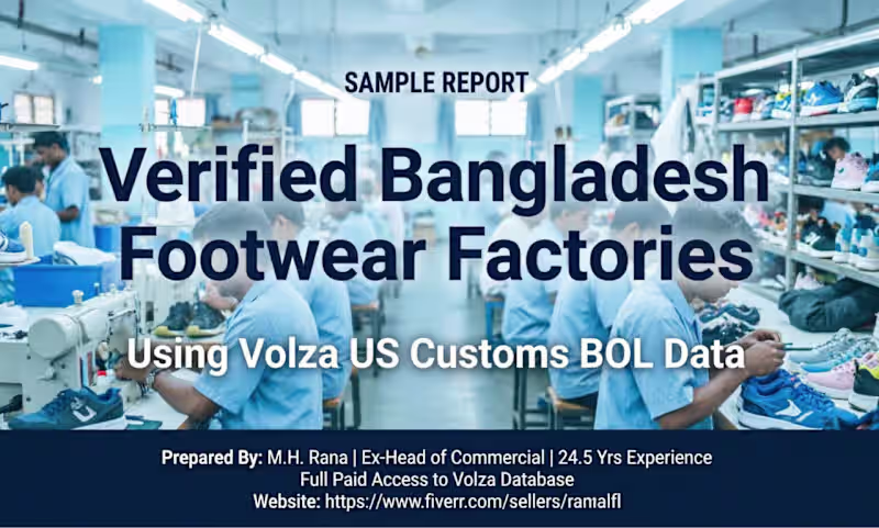 Cover image for I will your footwear sourcing agent in BD.