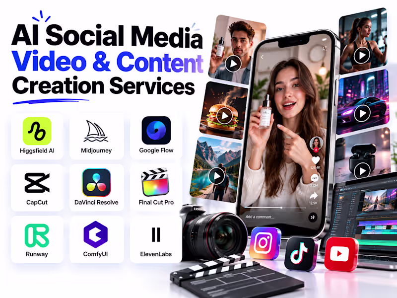 Cover image for AI Social Media Video & Content Creation Services