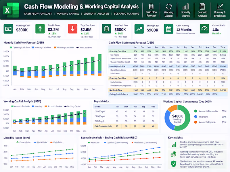 Cover image for Cash Flow Modeling and Working