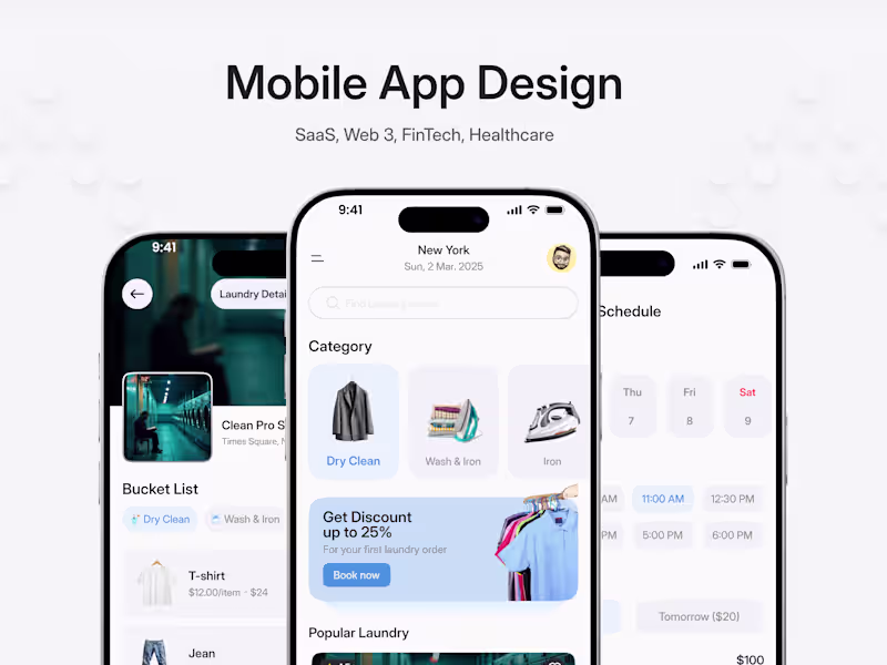 Cover image for Mobile App UX/UI Design
