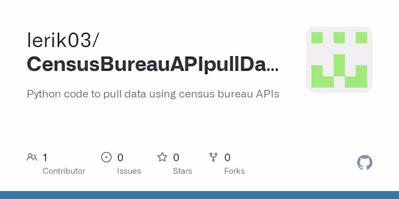Cover image for lerik03/CensusBureauAPIpullData