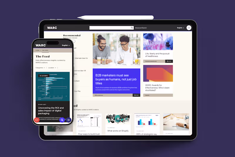 Cover image for WARC: Branding & Website Design.