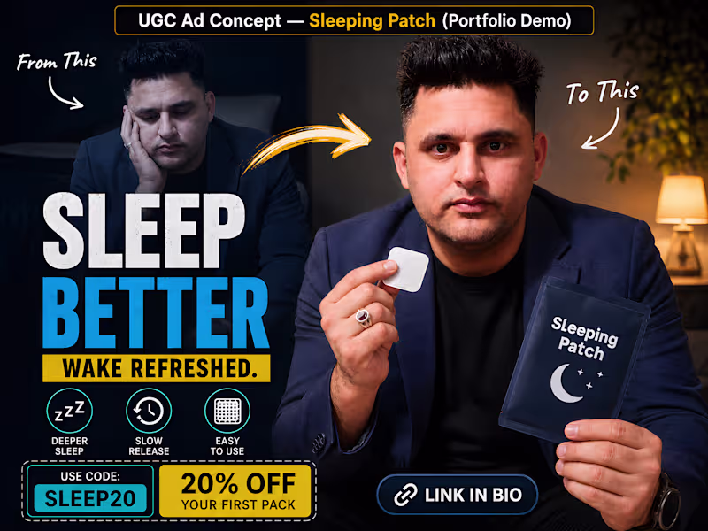 Cover image for Direct-Response UGC Ad: Transdermal Sleep
