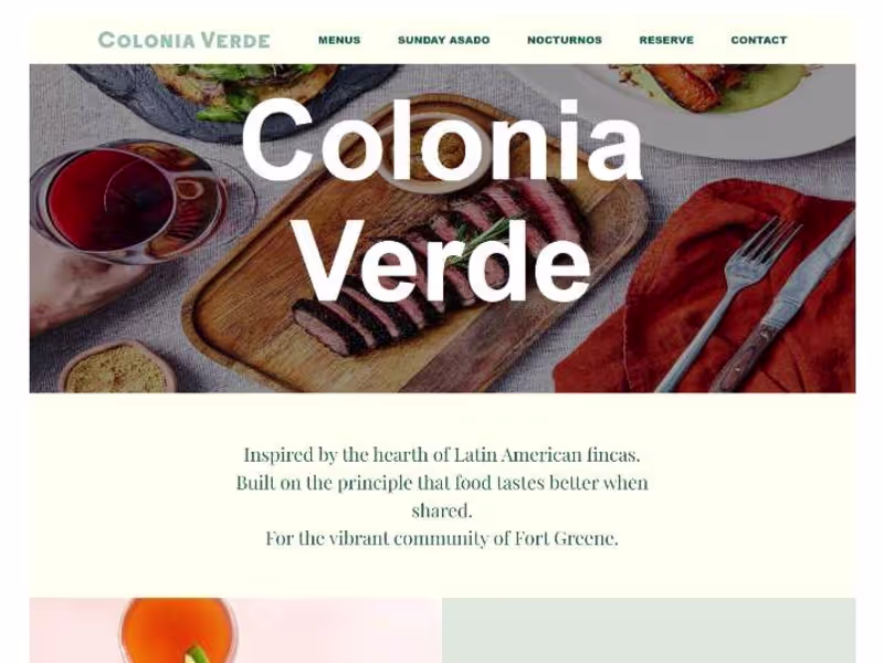 Cover image for Restaurant Website 