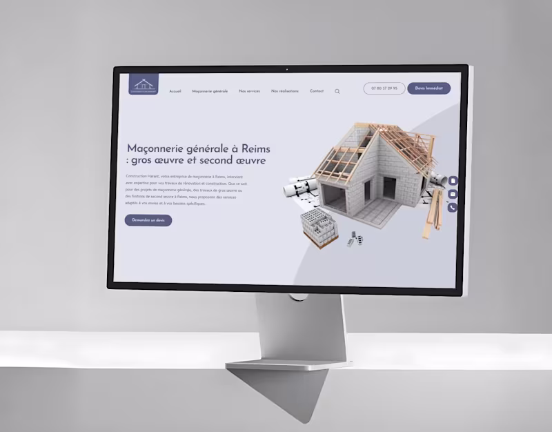 Cover image for Construction Harant – Website Design & Development