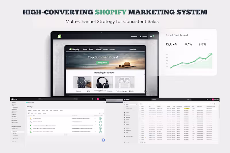 Cover image for HIGH-CONVERTING SHOPIFY MARKETING SYSTEM FOR