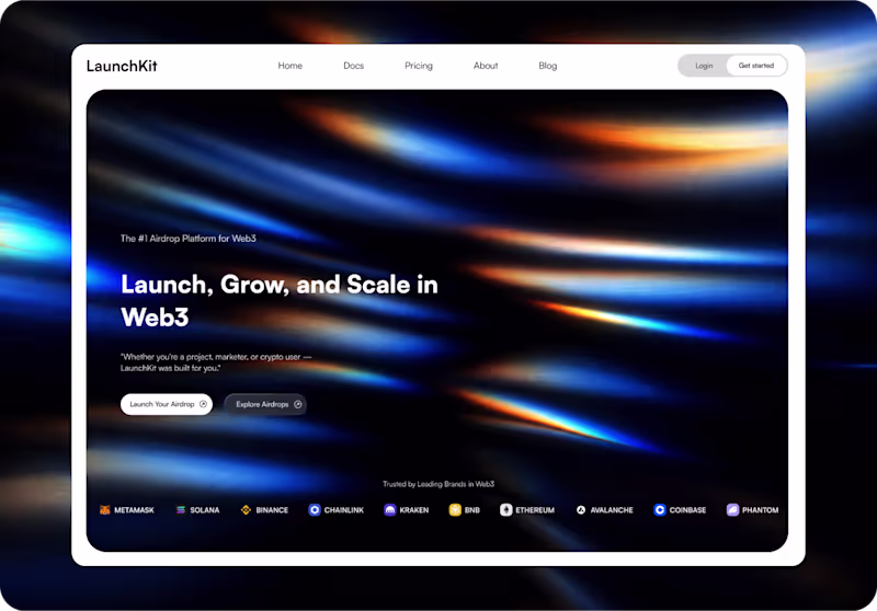 Cover image for Web3 Landing Page Design