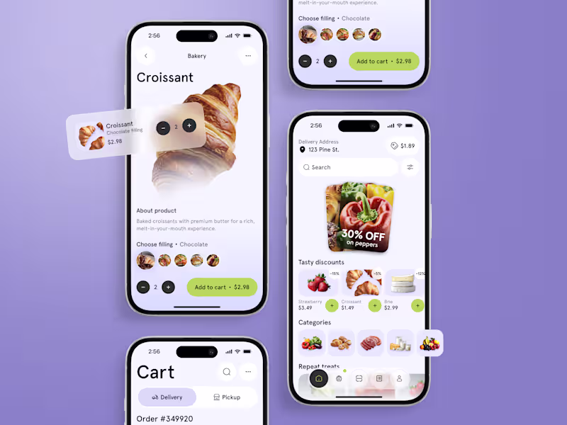 Cover image for 🥐 Product design for the food ordering mobile app | Hyperactive