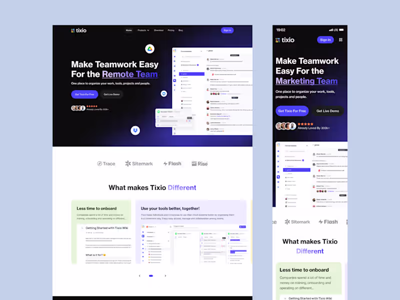Cover image for Saas Landing Design
