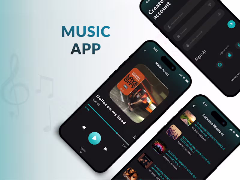 Cover image for Music Streaming Mobile App Development