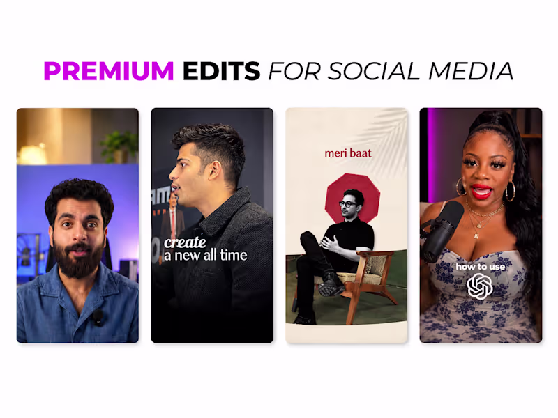 Cover image for Viral Short-Form Video Editor for Reels, TikTok & Shorts