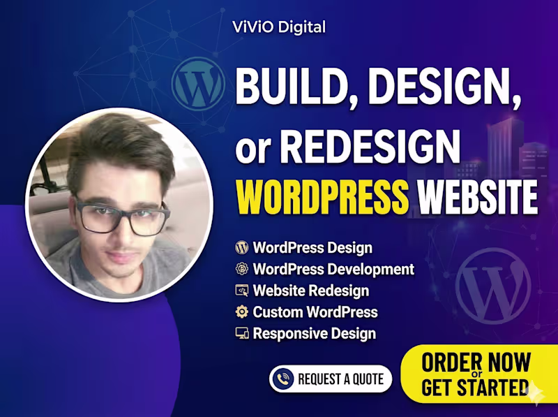 Cover image for I'll Build, Design, or Redesign Your WordPress Website