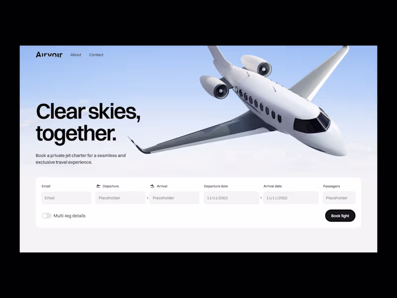 Cover image for Airvoir: Website Design & Webflow Development