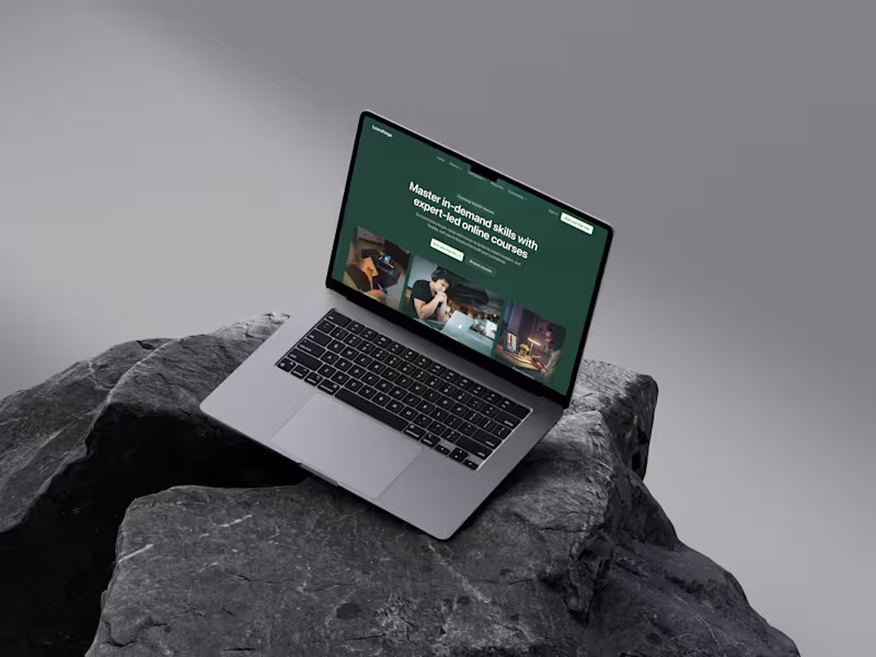 Cover image for LearnForge - Online Learning Platform UI/UX Design