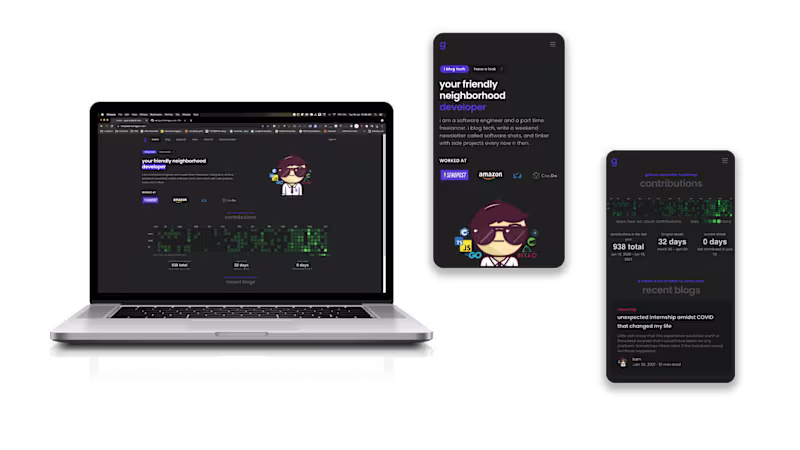 Cover image for Dark themed, SEO friendly: Nuxt Blog template