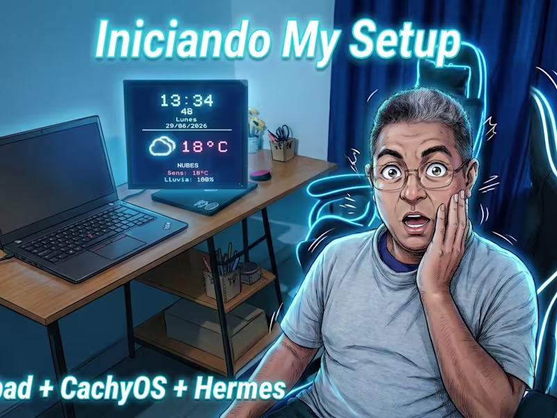 Cover image for 🖥️ MY LINUX SETUP 2026 | Minimalist Desk with CachyOS + Hyprla…