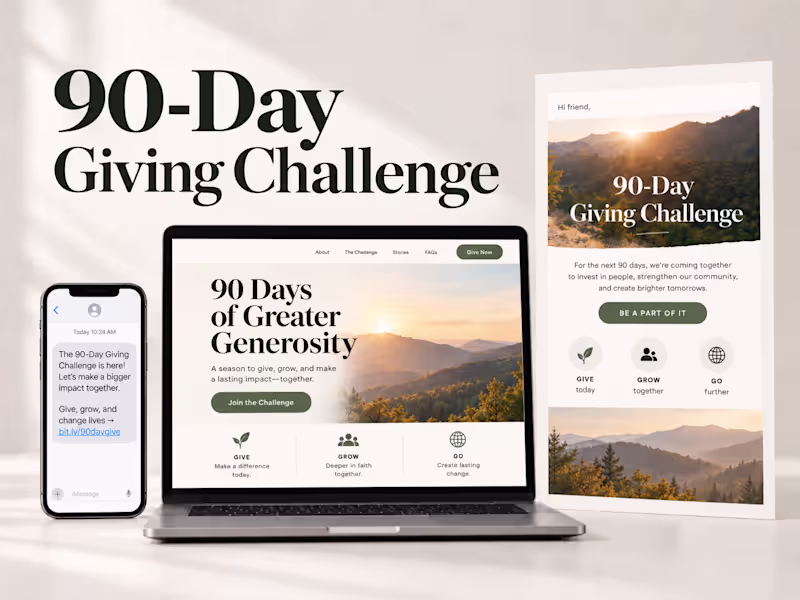 Cover image for 90-Day Giving Challenge | Campaign Strategy & Execution