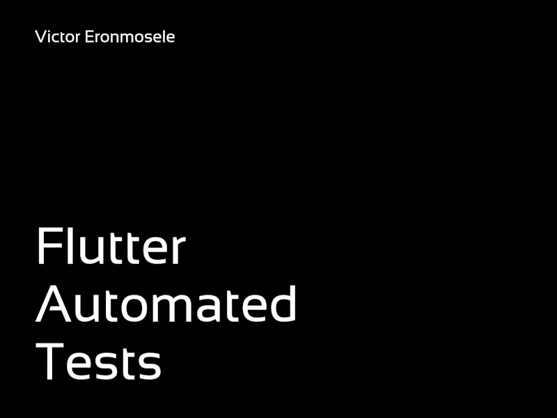 Cover image for Flutter Test Suite